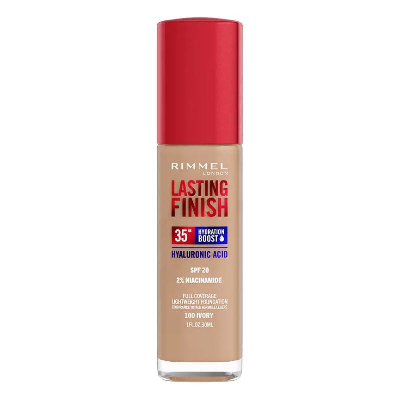 Rimmel  Rimmel Lasting Finish Hyaluronic Acid Foundation - 100 Ivory 30Ml