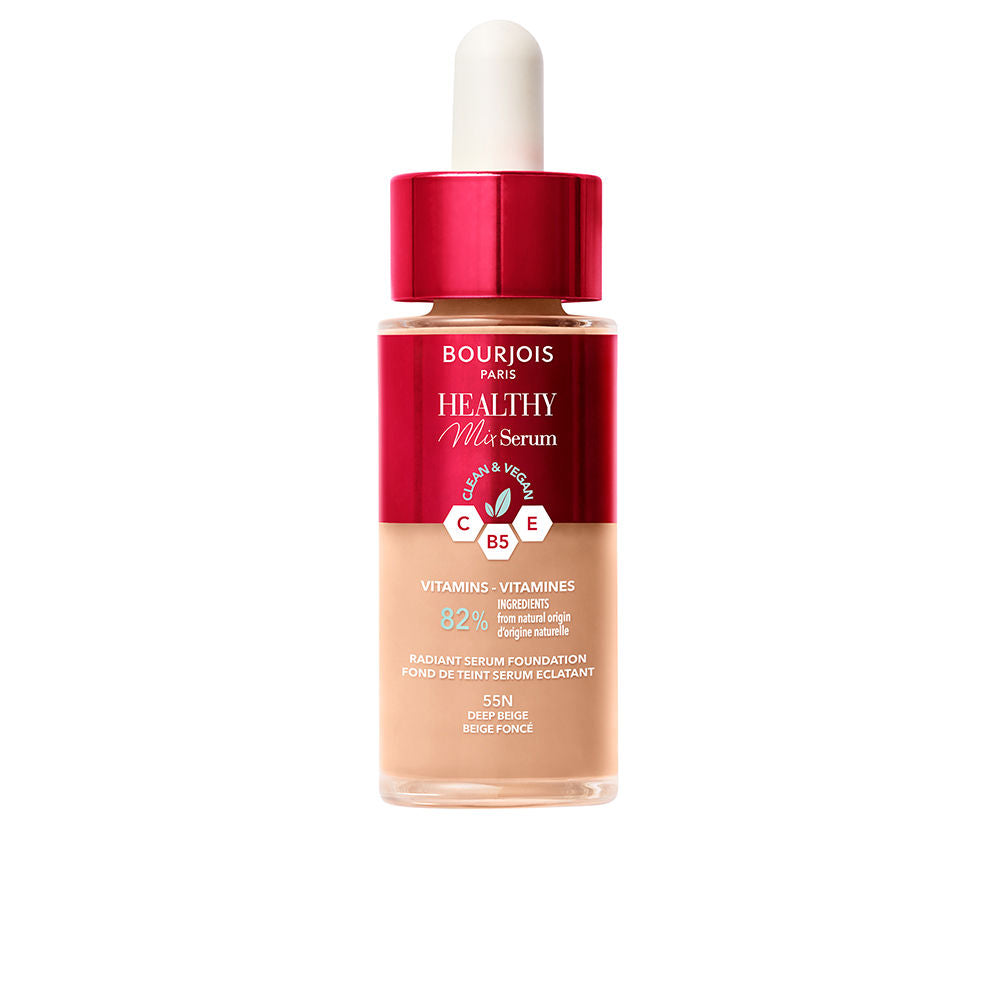 Bourjos  Bourjois Healthy Mix serum Foundation - 55 Deep Beige 30Ml