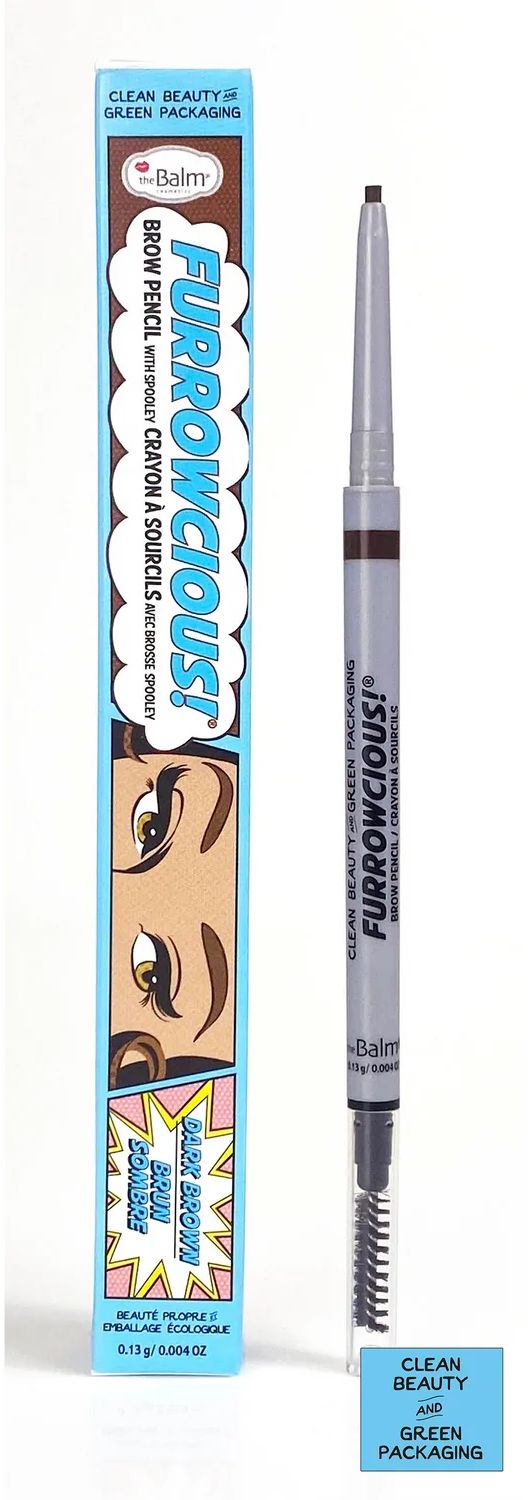 The Balm   FURROWCIOUS EYEBROW PENCIL WITH SPOOLEY DARK BROW