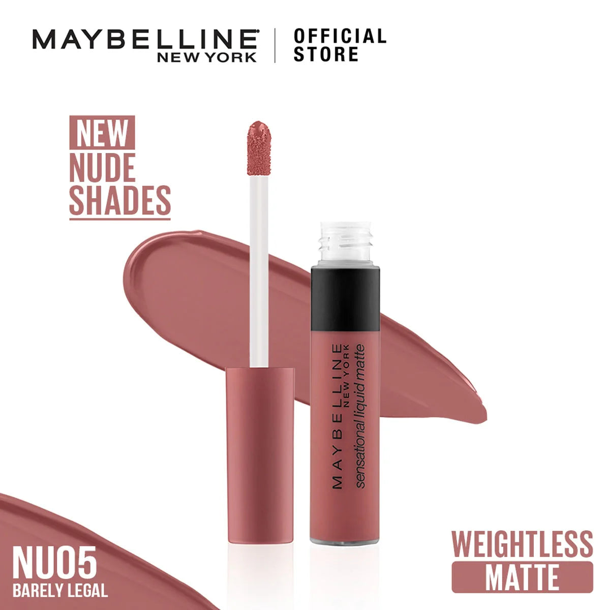 Maybelline  Maybelline New York Sensational Liquid Matte - NU05 Barely Legal 7Ml