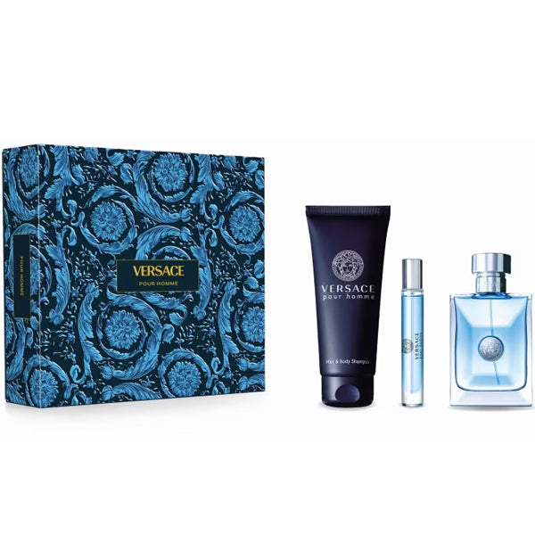 VERSACE  Versace Pour Homme Set EDT 100Ml+EDT 10Ml+Hair&Body Shampoo 150Ml