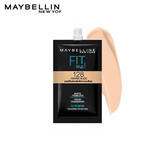 Maybelline  Maybelline Fit Me Foundation Matte and Poreless 5ml Sachet 128