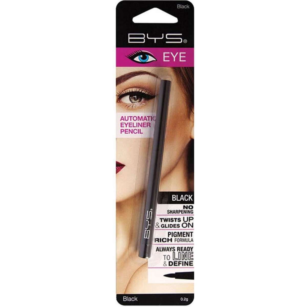 Auto Eyelining Pencil, 04 Super Soft Black pcs