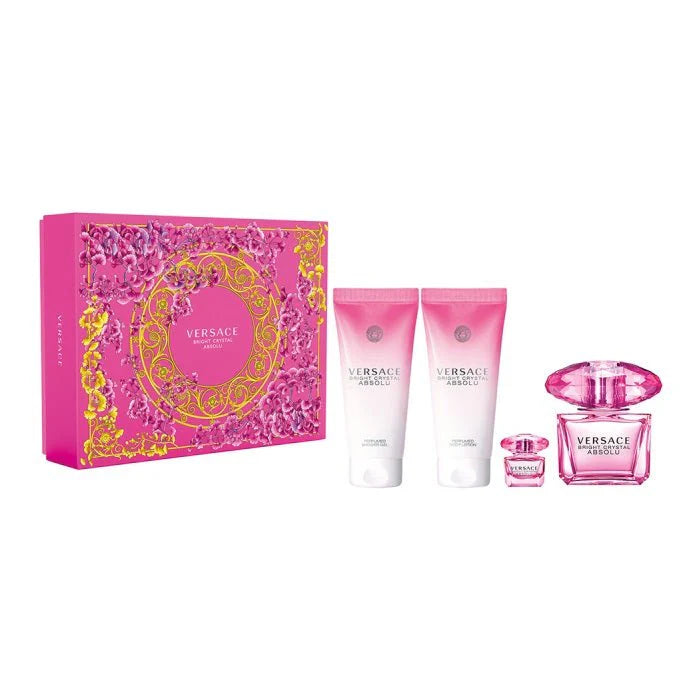 VERSACE  Versace Bright Crystal Absolu Women EDP 90Ml+EDP 5Ml+B.Lotion 100Ml+S.Gel 100Ml