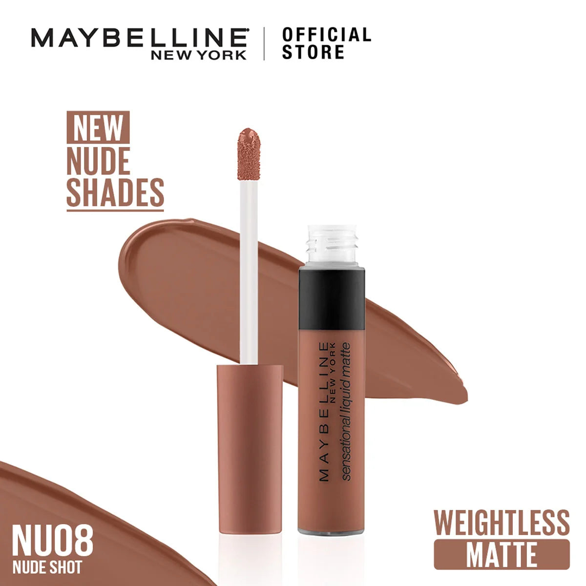 Maybelline  Maybelline New York Sensational Liquid Matte - NU08 Nude Shot 7Ml